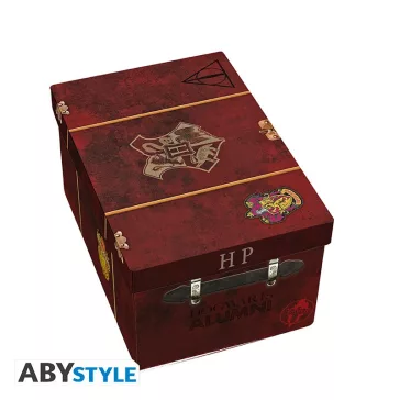   Harry Potter - Roxfort ajándékcsomag 3D bögrével, kulcstartóval és kitűzővel
