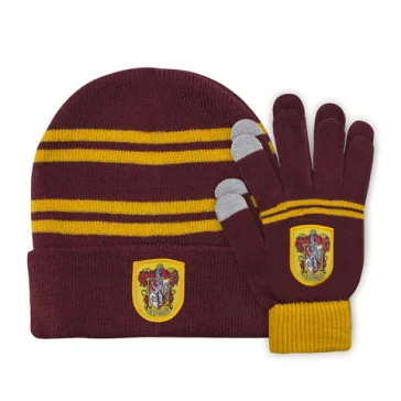   Harry Potter - Griffendél kötött sapka és kesztyű szett gyerek méret