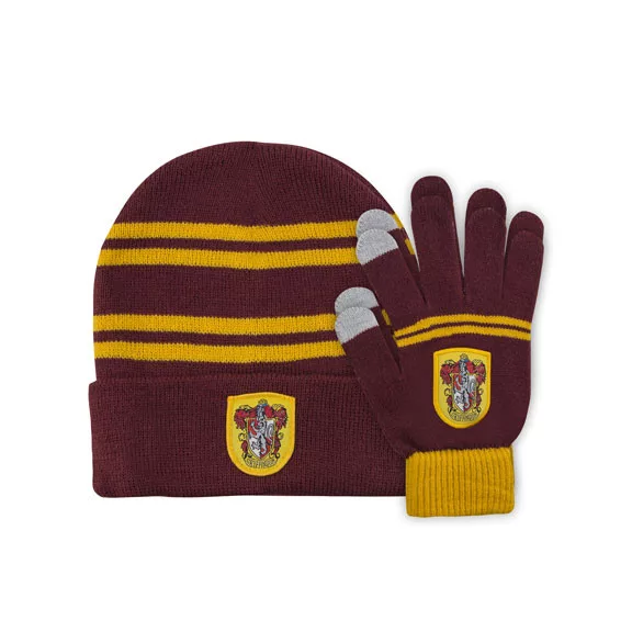 Harry Potter - Griffendél kötött sapka és kesztyű szett gyerek méret Harry Potter - Griffendél kötött sapka és kesztyű szett gyerek méret
