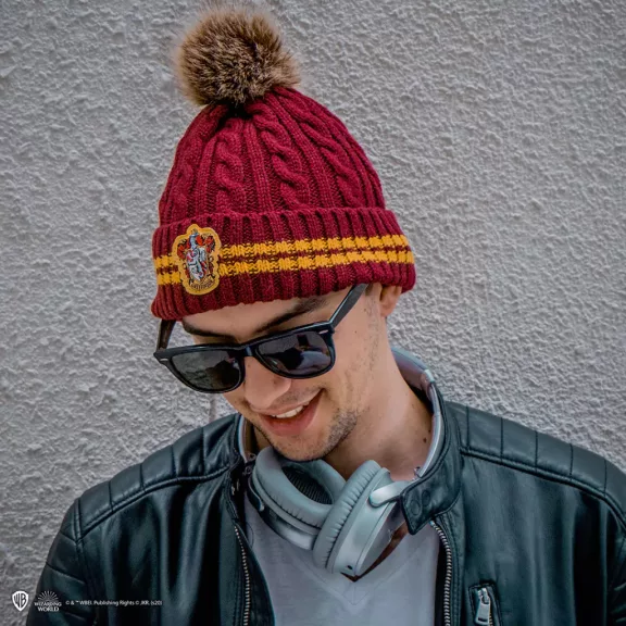 Harry Potter - Griffendél bordó arany kötött sapka