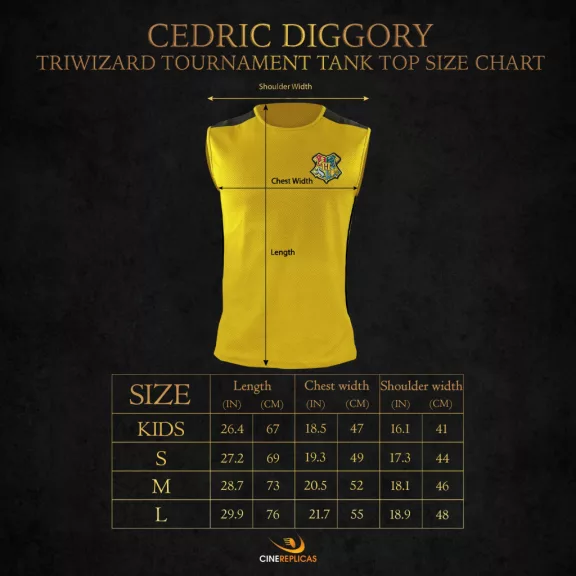 Cedric Diggory Hugrabug Trimágus Tusa ujjatlan póló Cedric Diggory Hugrabug Trimágus Tusa ujjatlan póló