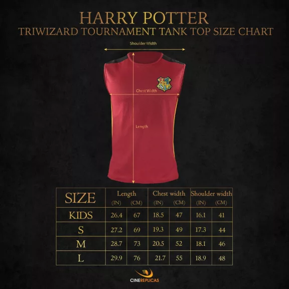 Harry Potter Griffendél Trimágus Tusa ujjatlan póló L