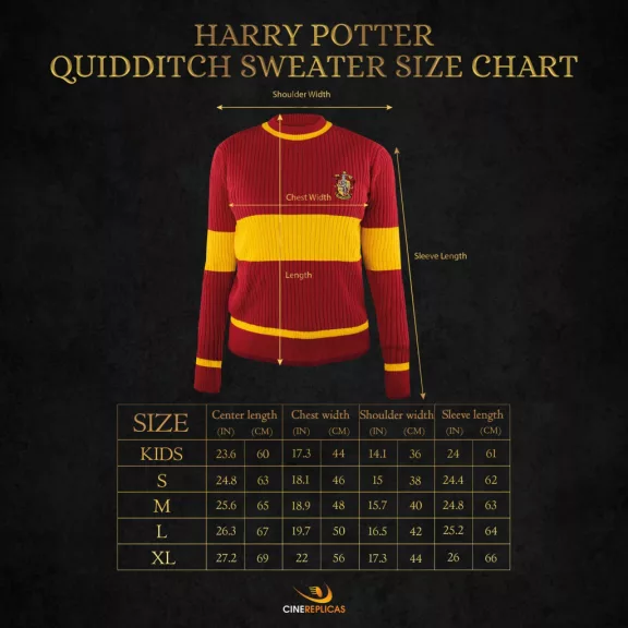 Harry Potter Griffendél Kviddics Pulóver S Harry Potter Griffendél Kviddics Pulóver S