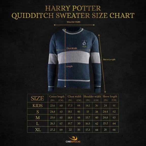 Harry Potter Hollóhát Kviddics Pulóver S Harry Potter Hollóhát Kviddics Pulóver S