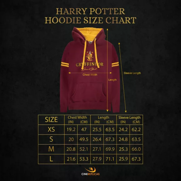 Harry Potter - Griffendél kapucnis pulóver L