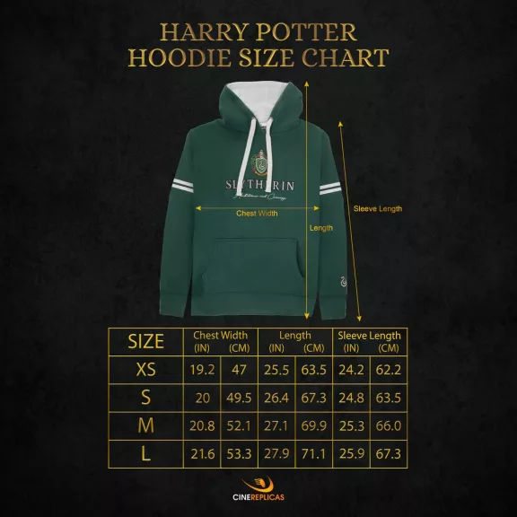 Harry Potter - Mardekár kapucnis pulóver M Harry Potter - Mardekár kapucnis pulóver M