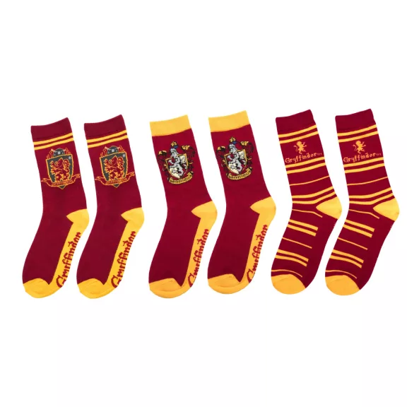 Harry Potter – Griffendél 3 db-os zokni szett 35/45
