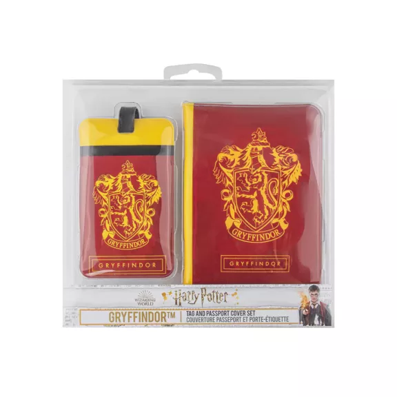 Harry Potter - Griffendél útlevéltok és poggyászcímke szett Harry Potter - Griffendél útlevéltok és poggyászcímke szett