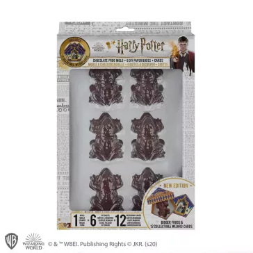   Harry Potter - Csokibéka készítőforma 6 dobozzal és 12 varázslókártyával