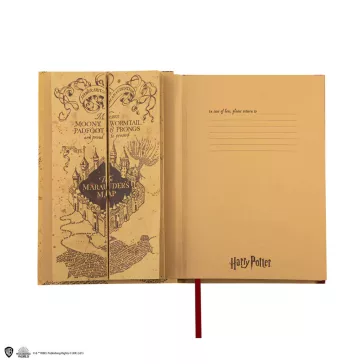   Harry Potter - Tekergők Térképe jegyzetfüzet kis térképpel