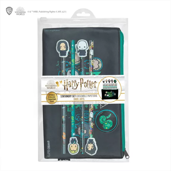 Harry Potter Sötét varázslatok írószer szett - Lord Voldemort és követői designnal Harry Potter Sötét varázslatok írószer szett - Lord Voldemort és követői designnal