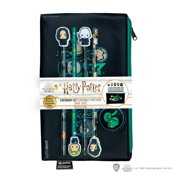 Harry Potter Sötét varázslatok írószer szett - Lord Voldemort és követői designnal Harry Potter Sötét varázslatok írószer szett - Lord Voldemort és követői designnal