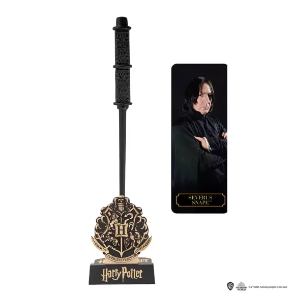 Harry Potter - Perselus Piton varázspálca toll bemutatóállvánnyal