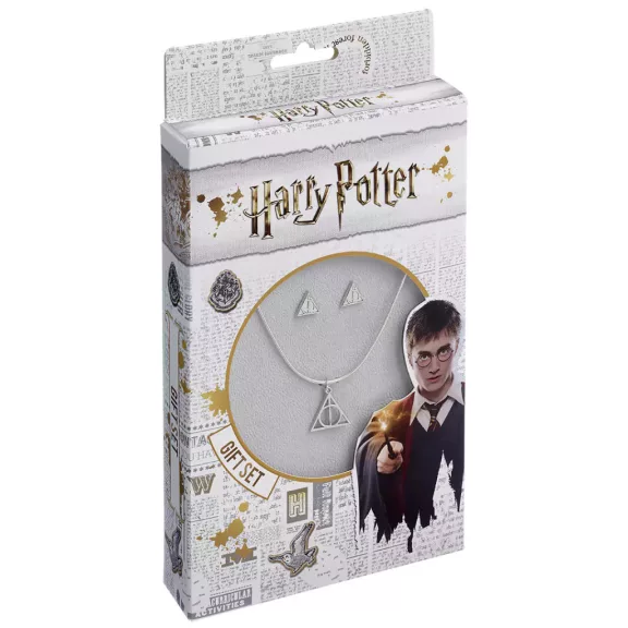 Harry Potter - Halál ereklyéi nyaklánc és fülbevaló szett