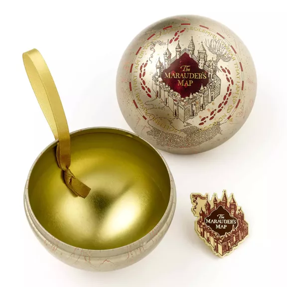 Harry Potter - Tekergők Térképe karácsonyfadísz kitűzővel Harry Potter - Tekergők Térképe karácsonyfadísz kitűzővel