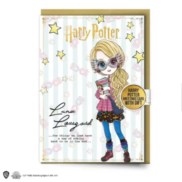 Harry Potter - Luna Lovegood üdvözlőkártya kitűző