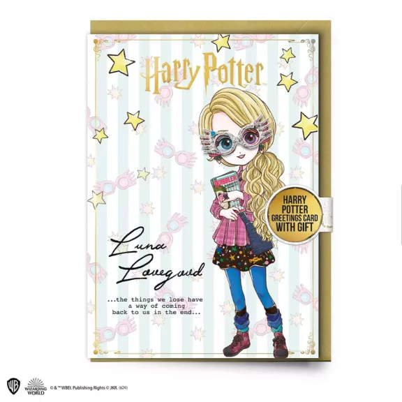 Harry Potter - Luna Lovegood üdvözlőkártya kitűző Harry Potter - Luna Lovegood üdvözlőkártya kitűző