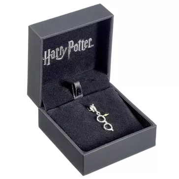   Harry Potter - Szemüveg és villám 925-ös sterling ezüst csúszó charm
