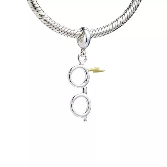 Harry Potter - Szemüveg és villám 925-ös sterling ezüst csúszó charm Harry Potter - Szemüveg és villám 925-ös sterling ezüst csúszó charm