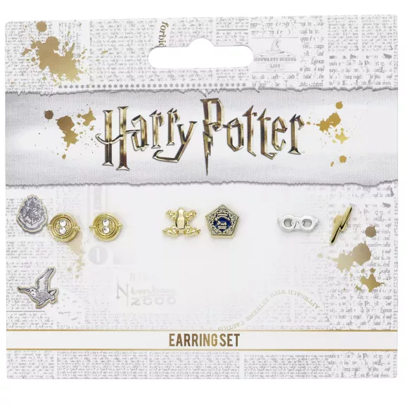 Harry Potter - Időnyerő és Csokibéka bedugós fülbevaló szett Harry Potter - Időnyerő és Csokibéka bedugós fülbevaló szett