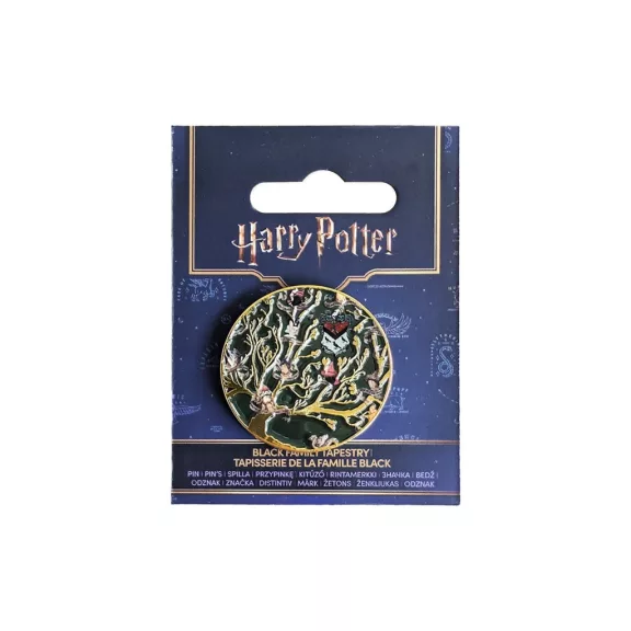 Harry Potter Black Családfa Kitűző – A Nemes és Ősi Black Ház Relikviája