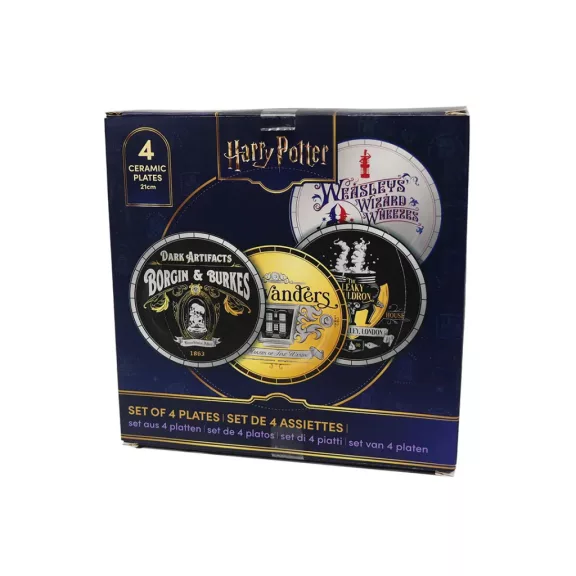 Harry Potter – Abszol út üzletei 4 darabos tányér szett Harry Potter – Abszol út üzletei 4 darabos tányér szett