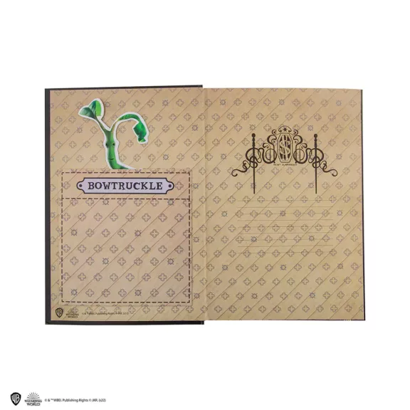 Legendás állatok - Göthe Salmander keményfedeles jegyzetfüzet könyvjelzővel