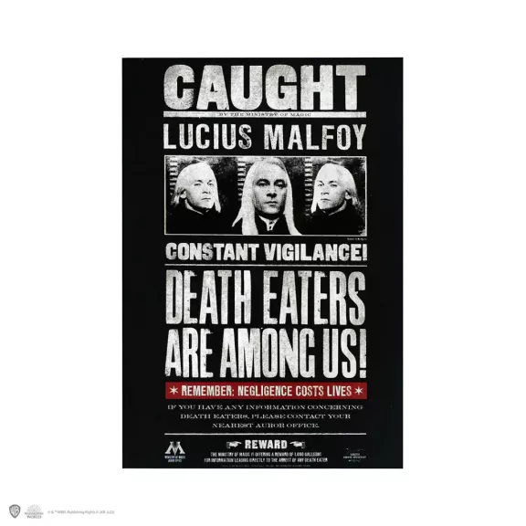 Lucius Malfoy azkabani fogoly puhafedeles jegyzetfüzet