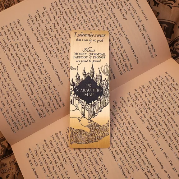 Harry Potter - Tekergők Térképe fém könyvjelző