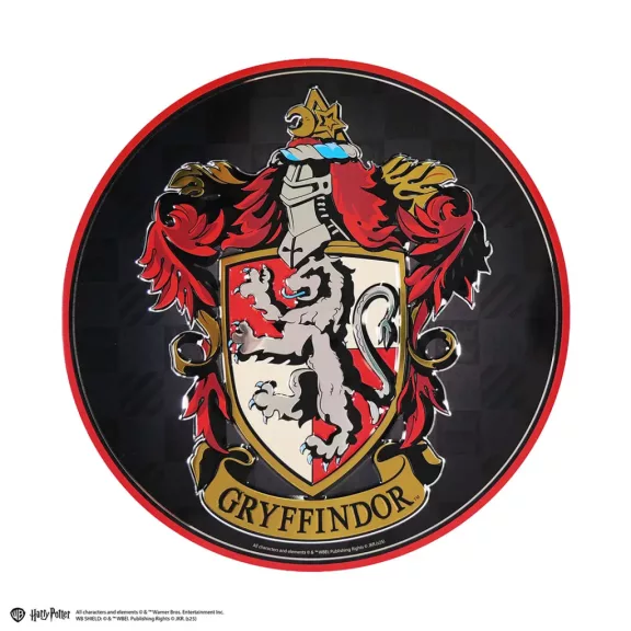 Harry Potter - Griffendél kerek alumínium dekorációs tábla Harry Potter - Griffendél kerek alumínium dekorációs tábla
