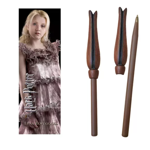 Luna Lovegood varázspálcás toll és könyvjelző szett Luna Lovegood varázspálcás toll és könyvjelző szett