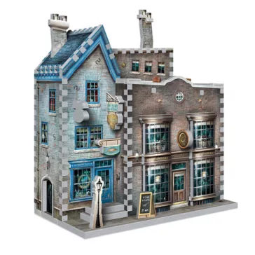   Harry Potter - Ollivander pálcaboltja és Scribbulus írószerbolt 295 darabos Wrebbit 3D puzzle
