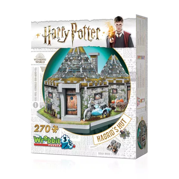 Harry Potter - Hagrid kunyhója 270 darabos Wrebbit 3D puzzle Harry Potter - Hagrid kunyhója 270 darabos Wrebbit 3D puzzle