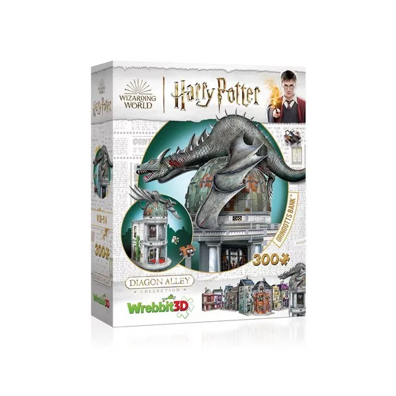 Harry Potter - Gringotts Varázslóbank 300 darabos Wrebbit 3D puzzle Harry Potter - Gringotts Varázslóbank 300 darabos Wrebbit 3D puzzle